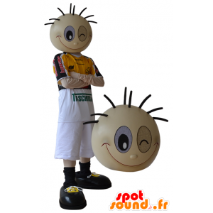 Deportes mascota de niño haciendo una mirada - MASFR032319 - Mascota de deportes