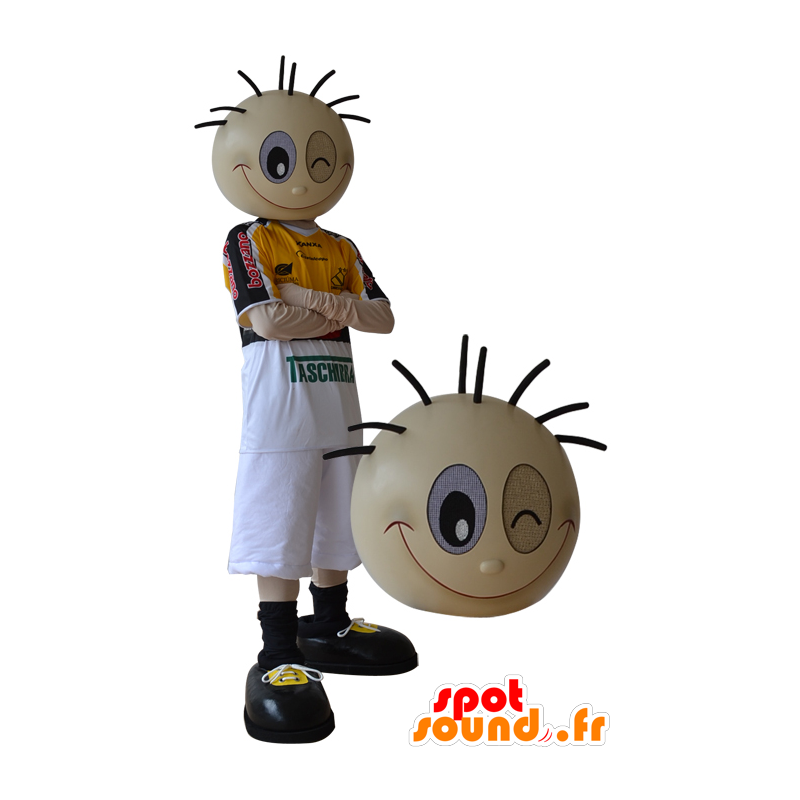 Sportig pojkemaskot som blinkar - Spotsound maskot
