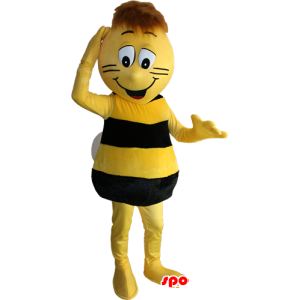 Mascot żółty i czarny pszczół. Pszczółka Mascot - MASFR032338 - Bee Mascot