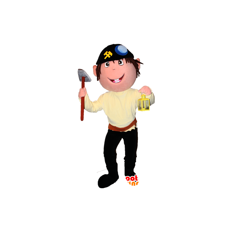 Piratmaskot, pojke med en bandana och en pickaxe - Spotsound
