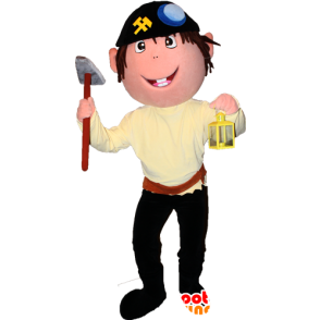 Muchacho mascota de pirata con un pañuelo y una piqueta - MASFR032341 - Chicas y chicos de mascotas