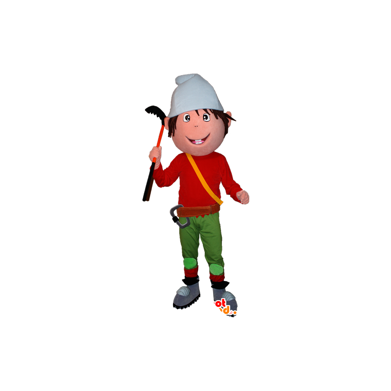 Leprechaun mascotte, nano, alpinista - MASFR032342 - Mascotte di Natale