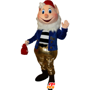 Maskotti parrakas kääpiö. Prof. Mascot - MASFR032348 - joulun Maskotteja