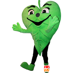 Mascot green leaf. Mascot nature - MASFR032378 - Mascots of plants