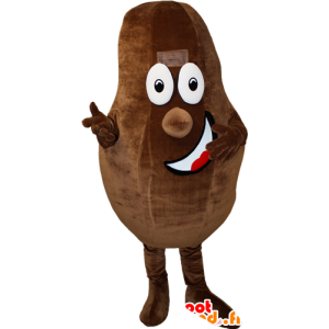Mascot giant cocoa bean. chocolate mascot - MASFR032407 - Food mascot