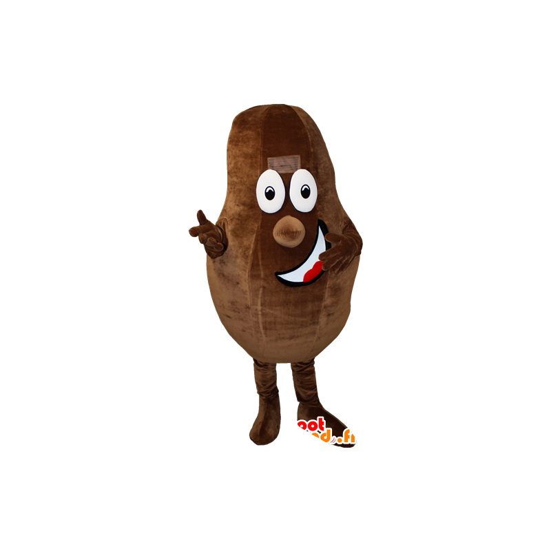 Kæmpe kakaobønne maskot. Chokolade maskot - Mad maskot - MASFR032407 - SpotSound.fr