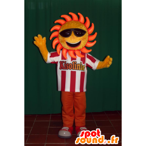 Mascot solen med solbriller - MASFR032438 - Ikke-klassifiserte Mascots