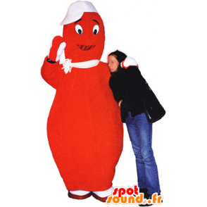 Mascot Red Barbapapa. Mascot reus kiel - MASFR032446 - mascottes objecten