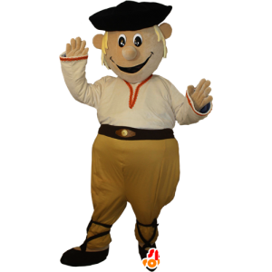 Blond Piraten-Maskottchen, lächelnder Mann - MASFR032450 - Menschliche Maskottchen