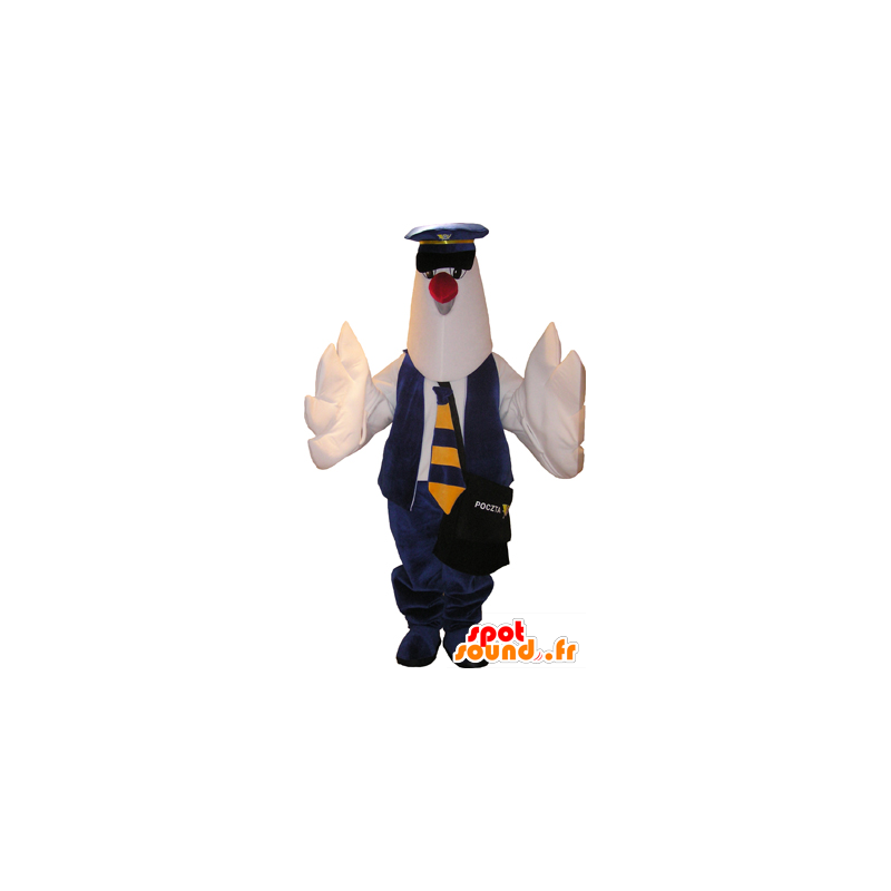 Hvit Mascot fugl, due, faktor - MASFR032477 - Mascot fugler