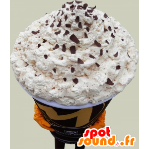 Riesen-Cappuccino-Maskottchen. Mascot Kaffee - MASFR032511 - Essen-Maskottchen