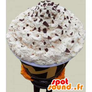 Giant cappuccino mascot. Mascot coffee - MASFR032511 - Food mascot