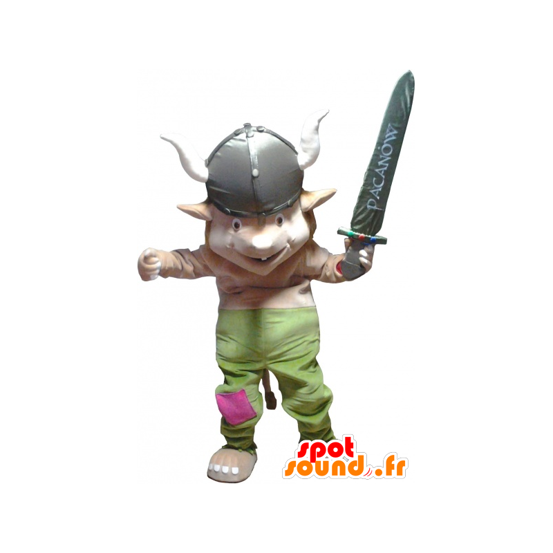 Kobold Maskottchen, gnome in Viking gekleidet - MASFR032553 - Weihnachten-Maskottchen