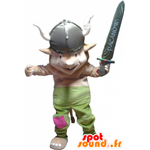 Kobold Maskottchen, gnome in Viking gekleidet - MASFR032553 - Weihnachten-Maskottchen