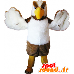 Mascot abutre, intimidante Pássaro azul e branco - MASFR032555 - aves mascote