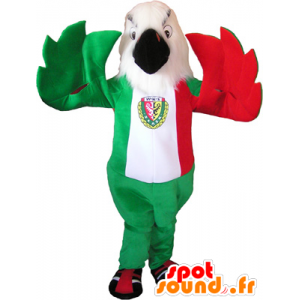 Adler-Maskottchen in den Farben der italienischen Flagge - MASFR032556 - Maskottchen der Vögel