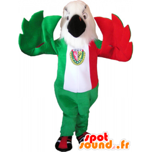 Eagle mascot in the colors of the Italian flag - MASFR032556 - Mascot of birds