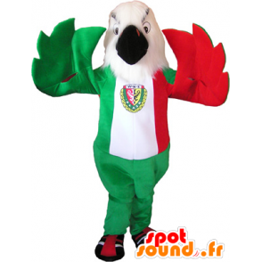 Mascota del águila en los colores de la bandera italiana - MASFR032556 - Mascota de aves