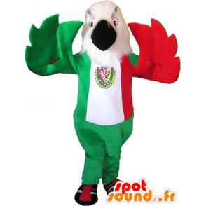 Mascotte d'aigle aux couleurs du drapeau italien - MASFR032556 - Mascotte d'oiseaux