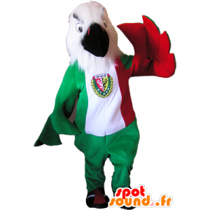 Adler-Maskottchen in den Farben der italienischen Flagge - MASFR032556 - Maskottchen der Vögel