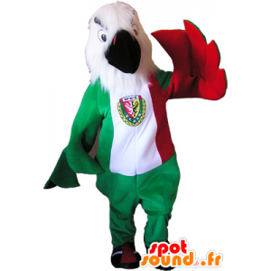 Eagle maskot v barvách italské vlajky - MASFR032556 - maskot ptáci