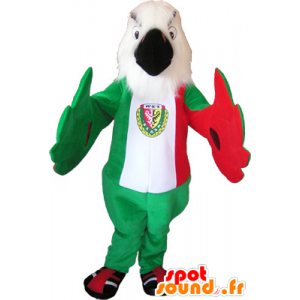 Eagle mascot in the colors of the Italian flag - MASFR032556 - Mascot of birds