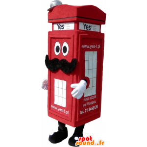 Mascot red London phone cabin type - MASFR032561 - Mascottes de téléphone