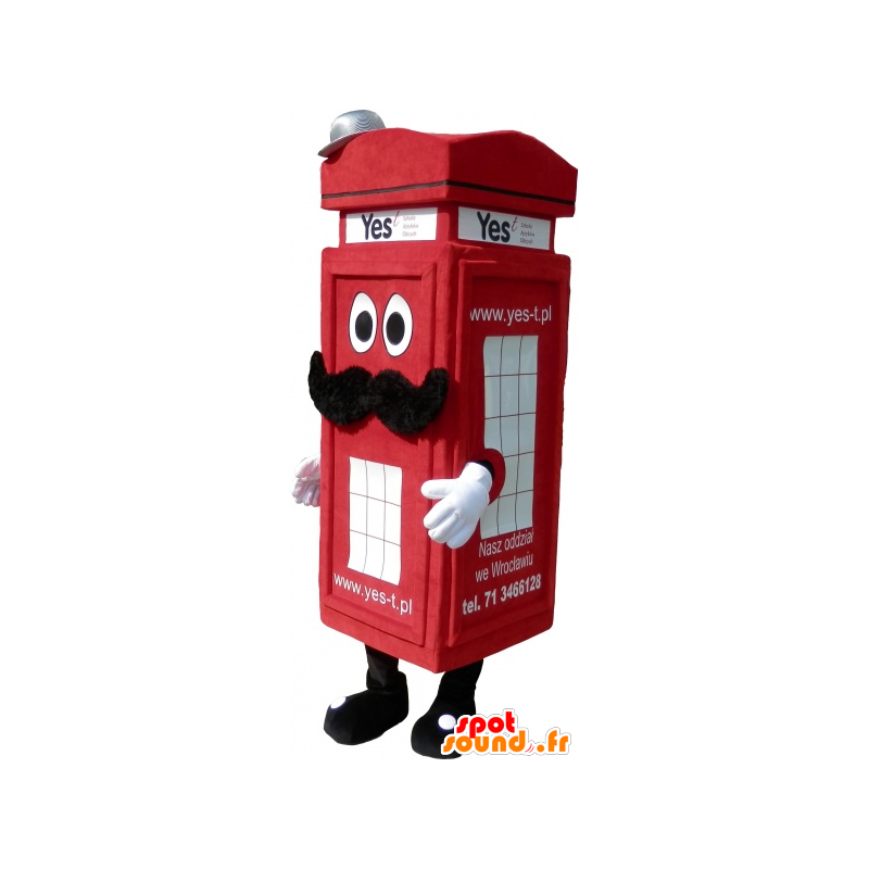 Mascot rojo tipo de cabina de teléfono de Londres - MASFR032561 - Mascotas de los teléfonos