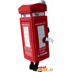 Mascot red London phone cabin type - MASFR032561 - Mascottes de téléphone