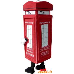 Mascot rojo tipo de cabina de teléfono de Londres - MASFR032561 - Mascotas de los teléfonos