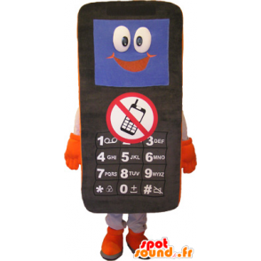 Celular Black Mascot, branco e laranja - MASFR032562 - telefones mascotes