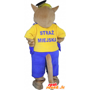 Giant cat mascot, bobcat mascot - MASFR032573 - Cat mascots