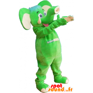 Elefante mascota verde llamativo - MASFR032577 - Mascotas de elefante