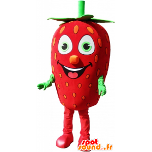 Mascot giant strawberry, strawberry costume - MASFR032582 - Fruit mascot