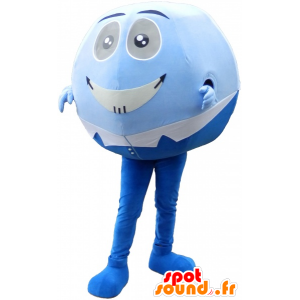 Mascot blue and white ball. Mascot head round - MASFR032587 - Sports mascot