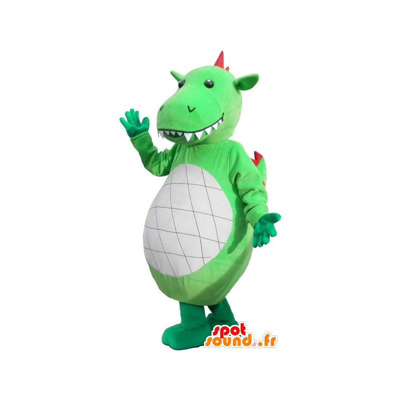 Olbrzym i imponujący zielony dinozaur maskotka - MASFR032590 - dinozaur Mascot