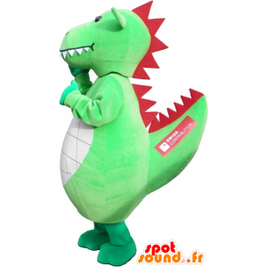 Riese und beeindruckende grüne Dinosaurier Maskottchen - MASFR032590 - Maskottchen-Dinosaurier