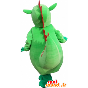 Mascote dinossauro verde gigante e impressionante - MASFR032590 - Mascot Dinosaur