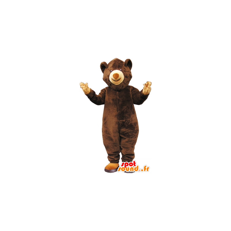 Mascot brown teddy bear - MASFR032592 - Bear mascot