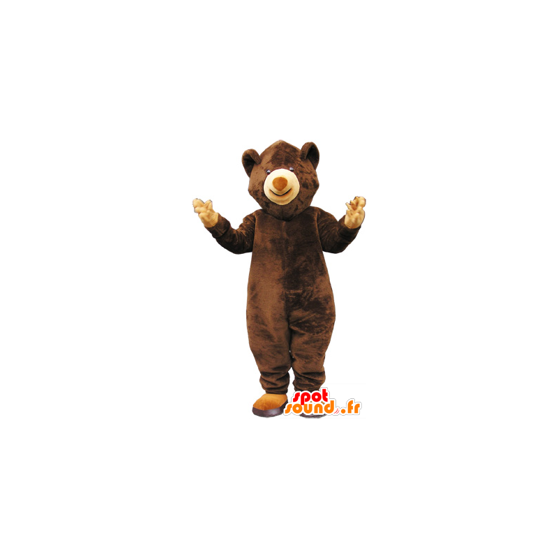 Oso de peluche de la mascota de color marrón - MASFR032592 - Oso mascota