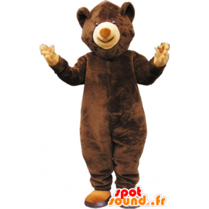 Mascot ruskea nalle - MASFR032592 - Bear Mascot