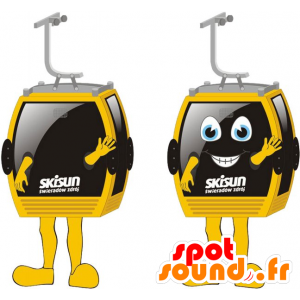 2 mascottes de cabines de téléphérique - MASFR032595 - Mascottes d'objets