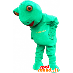 Mascot green frog, giant and fun - MASFR032596 - Mascots frog