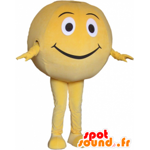 Mascot giant yellow ball. round mascot - MASFR032597 - Mascots of objects