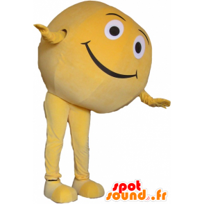 Mascot giant yellow ball. round mascot - MASFR032597 - Mascots of objects