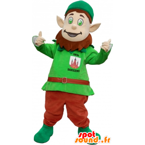 Mascota del Leprechaun con orejas puntiagudas y una tapa - MASFR032600 - Mascotas de Navidad