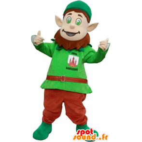 Leprechaun maskot med spisse ører og en lue - MASFR032600 - jule~~POS TRUNC