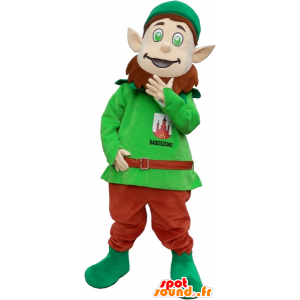 Leprechaun mascot with pointy ears and a cap - MASFR032600 - Christmas mascots