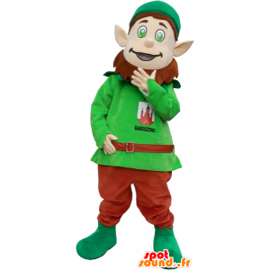 Mascota del Leprechaun con orejas puntiagudas y una tapa - MASFR032600 - Mascotas de Navidad