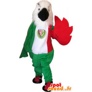 Mascot Branco e Red Eagle - MASFR032601 - aves mascote